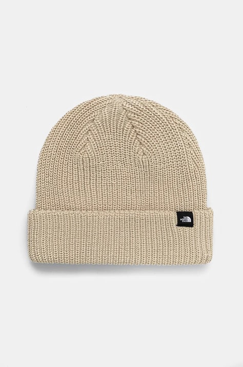 The North Face beanie TNF Fisherman Beanie beige color NF0A55JG3X41