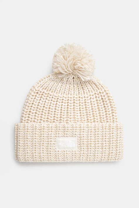 The North Face czapka Cozy Chunky Cabin Beanie kolor beżowy  NF0A887W86I1