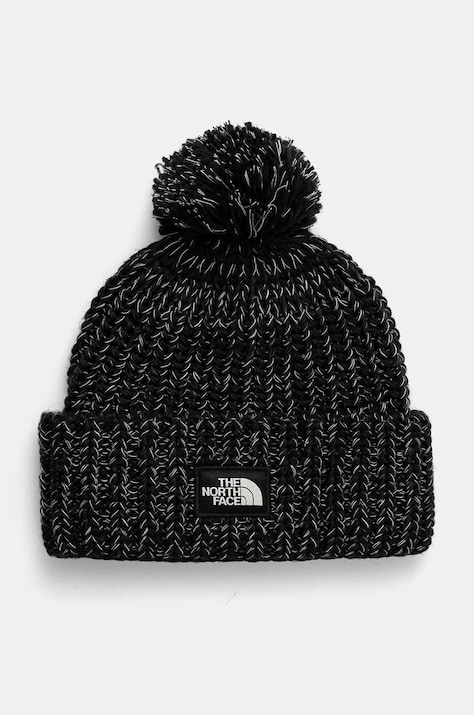 Шапка The North Face Cozy Chunky Cabin Beanie в черно от плътен трикотаж NF0A887WVOR1