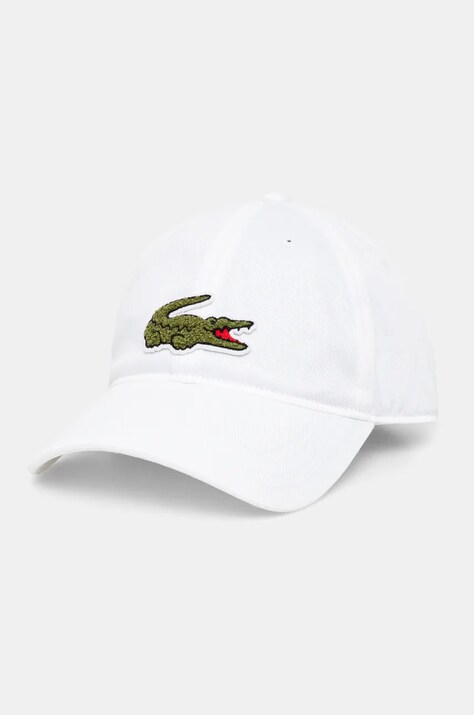 Καπέλο Lacoste χρώμα: άσπρο, RK3186