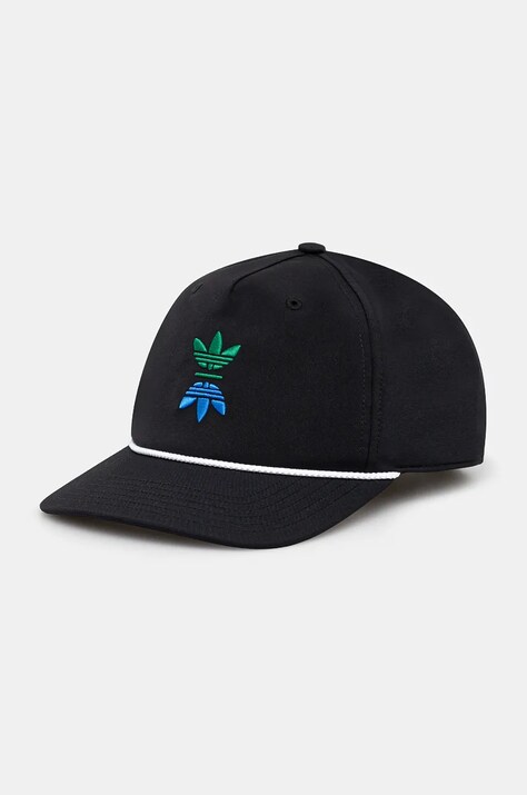 Kapa sa šiltom adidas Originals Rolling Links Five-Panel boja: crna, s aplikacijom, IW1623