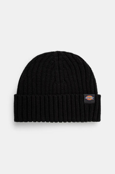Шапка Dickies LOCKWOOD колір чорний з тонкого трикотажу DK0A4Z2O