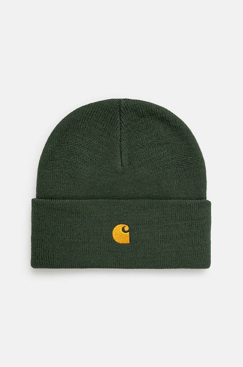 Шапка Carhartt WIP Chase Beanie в зелено  I026222.2CXXX