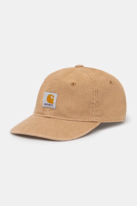 Pamučna kapa sa šiltom Carhartt WIP Icon Cap boja: zelena, s aplikacijom, I033359.2FSXX
