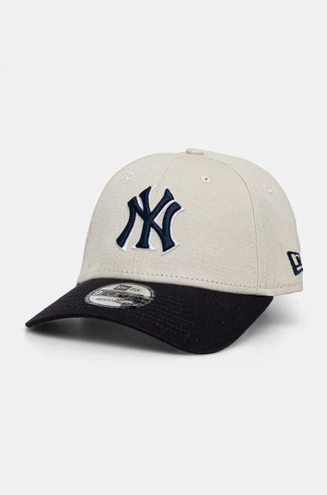 Βαμβακερό καπέλο του μπέιζμπολ New Era NEW YORK YANKEES χρώμα: ναυτικό μπλε, 60565353