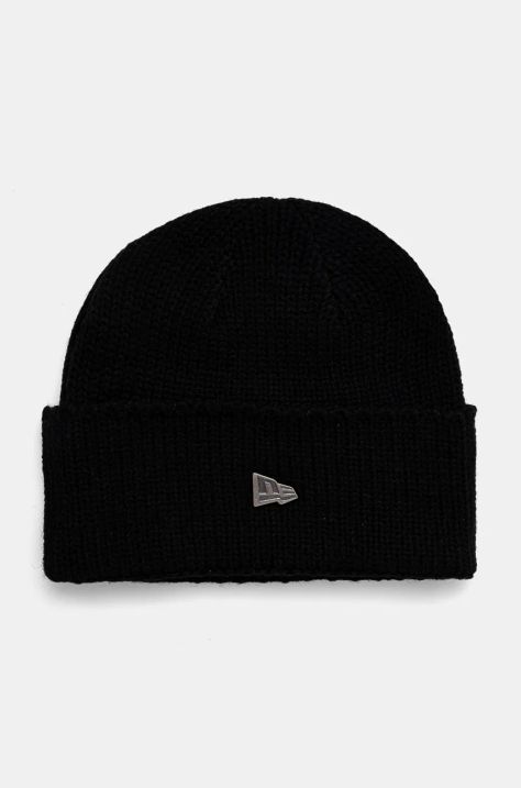 New Era wool blend beanie black color 60565447