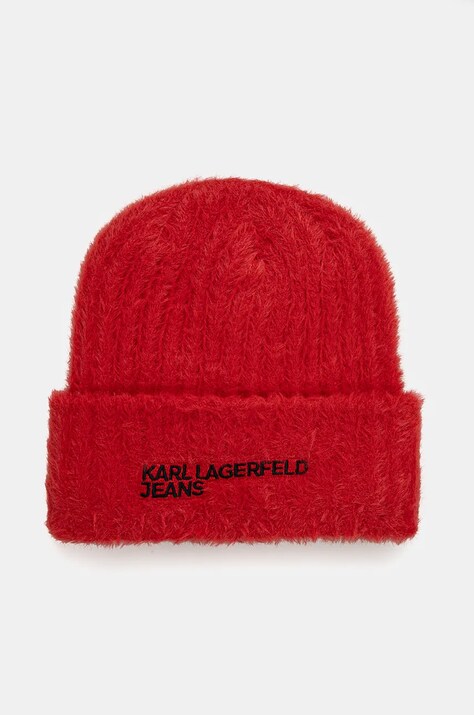 Karl Lagerfeld Jeans caciula culoarea rosu, 246J3406
