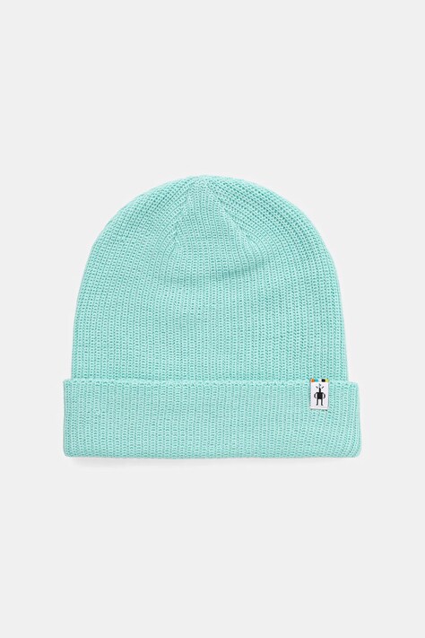 Smartwool czapka kolor turkusowy SW002647
