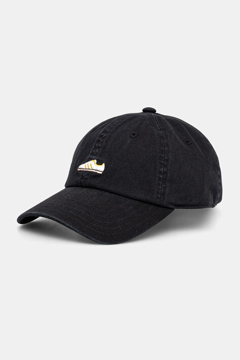Bombažna bejzbolska kapa adidas Originals črna barva, IY4101