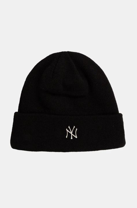 Čiapka New Era METALLIC NEW YORK YANKEES čierna farba, 60565222