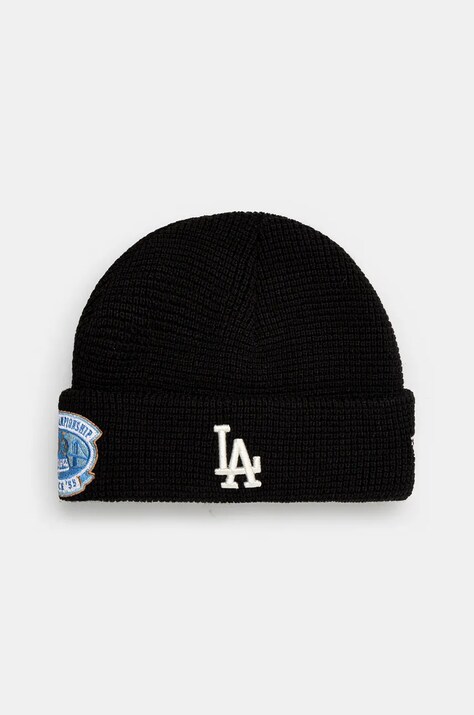 Шапка New Era SHORT CUFF BEANIE LOS ANGELES DODGERS цвет чёрный  60565433