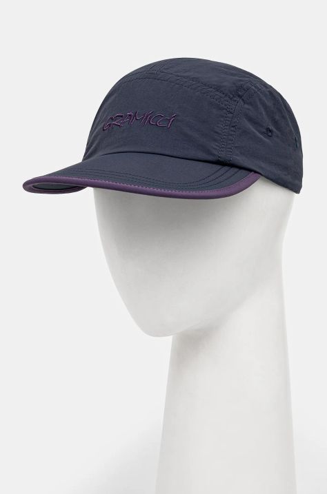 Gramicci baseball cap Nylon Gramicci Cap navy blue color with an application G4FA.072