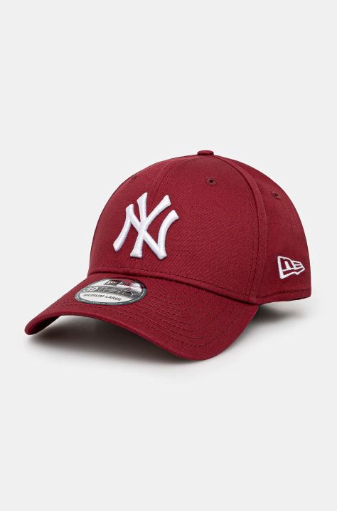 New Era sapca culoarea bordo, cu imprimeu, 60424676