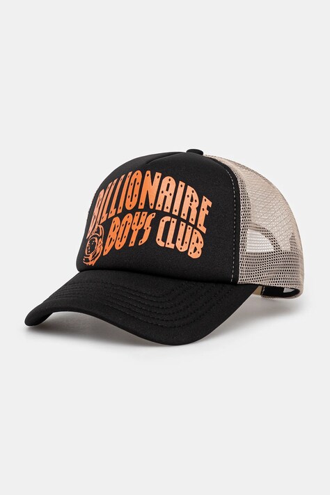 Шапка с козирка Billionaire Boys Club Arch Logo Trucker Cap в черно с принт B24471
