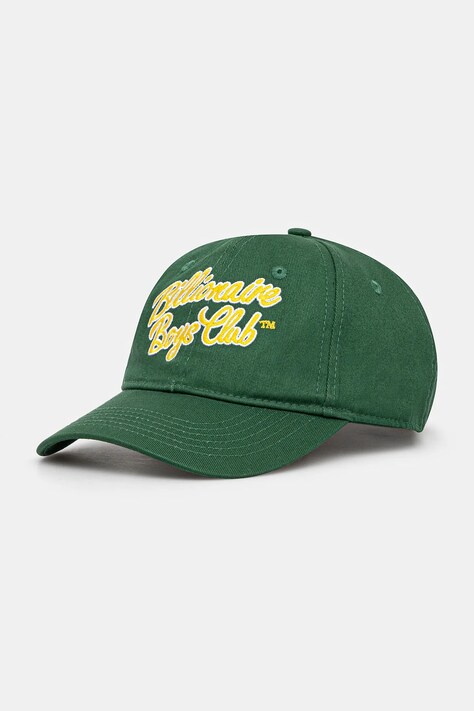 Bavlněná baseballová čepice Billionaire Boys Club Script Logo Dad Cap šedá barva, s aplikací, B24472