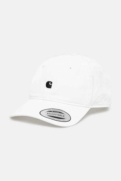 Carhartt WIP czapka z daszkiem bawełniana Madison Logo Cap kolor biały z aplikacją I023750.00AXX