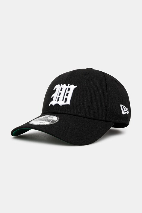 Kšiltovka Wacko Maria x New Era 9Forty černá barva, s aplikací, 24FW-WMA-CP02