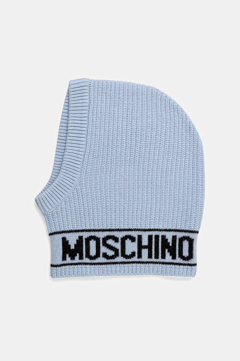 Вълнена балаклава Moschino в бежово M3136 65414