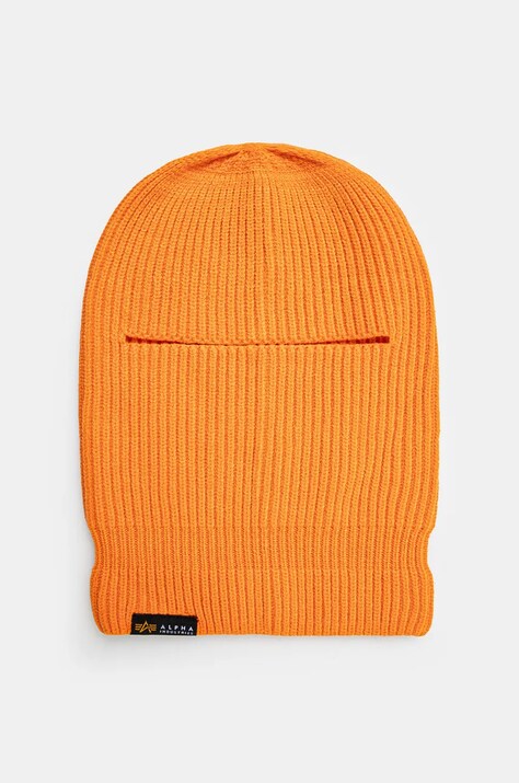 Балаклава Alpha Industries Label Balaclava колір помаранчевий 138901