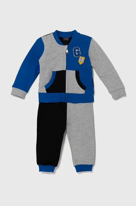 Guess dres bawełniany niemowlęcy kolor niebieski I4YG06 KA6R3