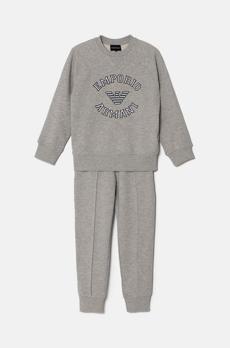 Παιδική φόρμα Emporio Armani χρώμα: γκρι, 6D4VJ3 4J6VZ