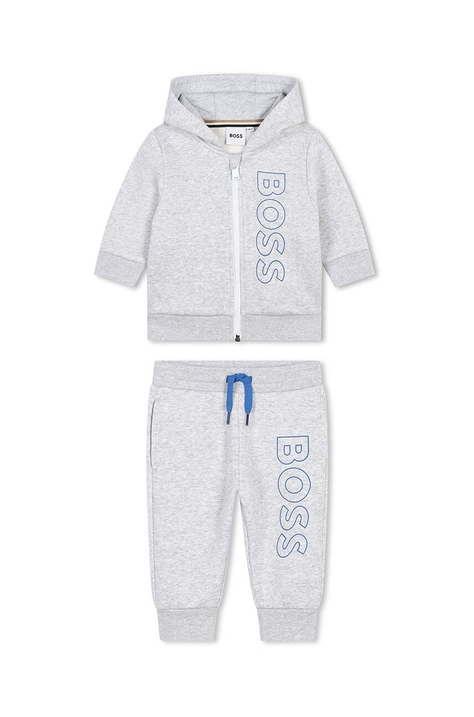 BOSS tuta per bambini colore grigio J51260