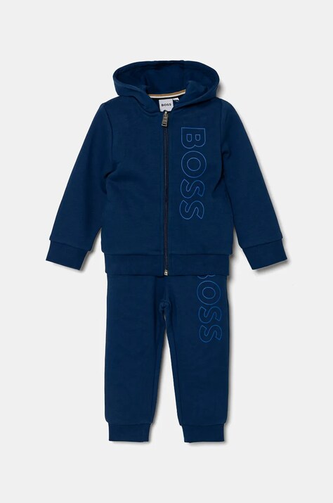 BOSS trening copii culoarea albastru marin, J51260