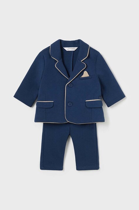Mayoral Newborn compleu bebe culoarea albastru marin, 2893