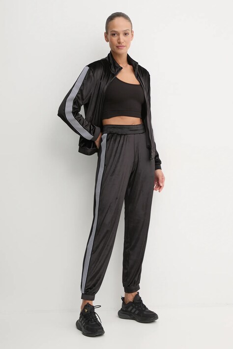 EA7 Emporio Armani trening din catifea culoarea negru, TJZDZ.6DTV64