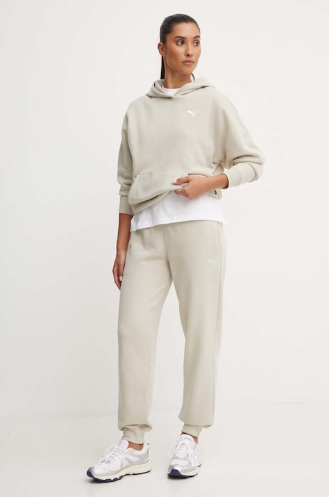 Trenirka Puma ženski, bež barva, 683091