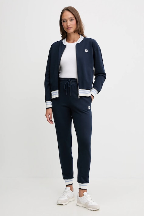 Fila dres lounge bawełniany kolor granatowy FPW4187