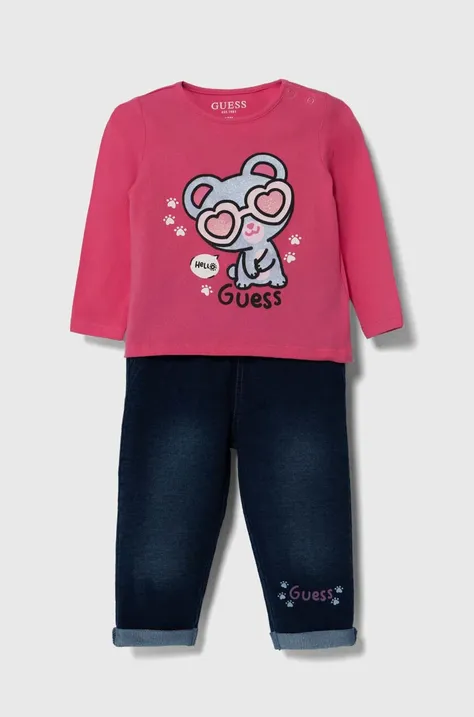 Комплект за бебета Guess в розово A4YG06 K6YW0