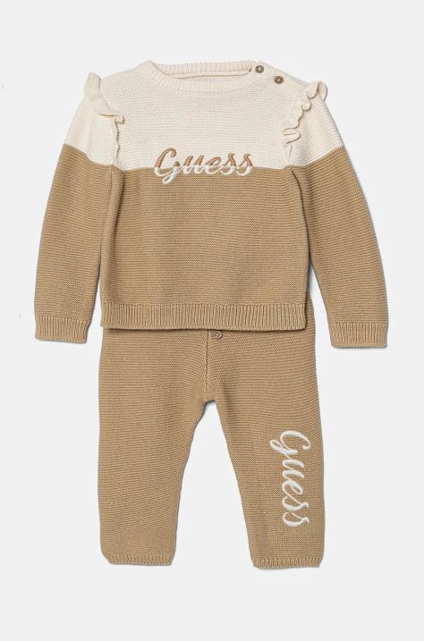 Guess set de bumbac pentru bebelusi culoarea bej, A4YG21 Z3FK0