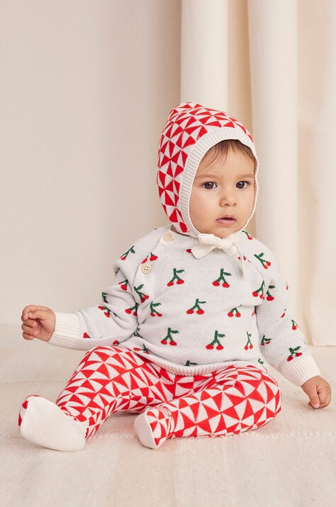 Bobo Choses compleu bebe Cherry culoarea rosu, 224AB107