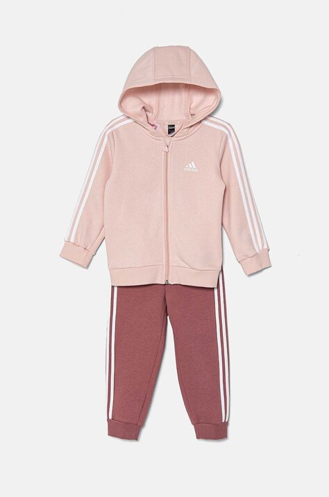 adidas trening bebelusi I 3S FZ FLOG culoarea roz, IV7410