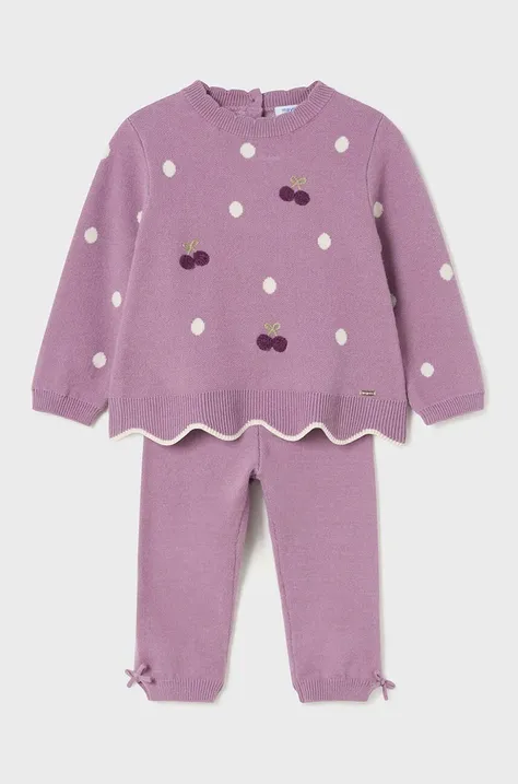 Комплект для младенцев Mayoral цвет фиолетовый 2549