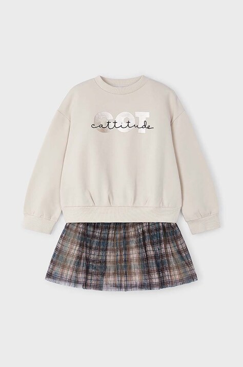 Комплект - суичър и пола Mayoral в розово 4937