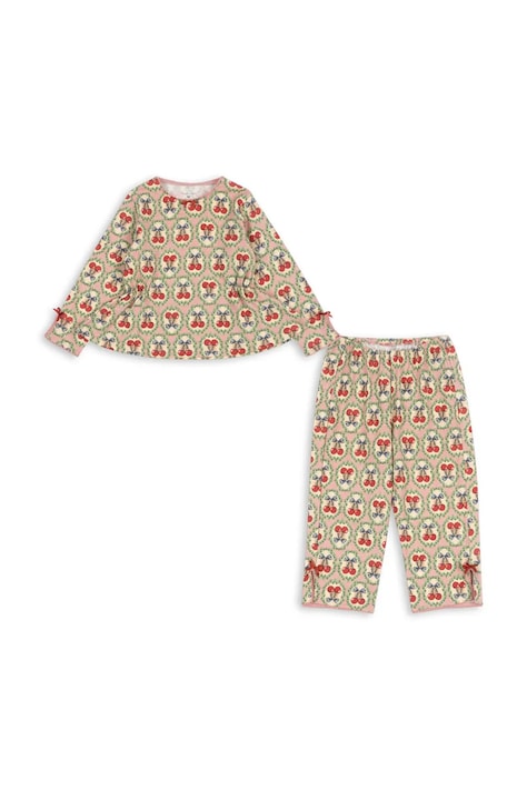 Дитячий бавовняний комплект Konges Sløjd DREY SET GOTS колір бежевий KS102034