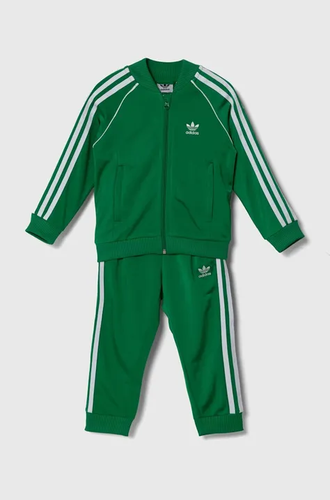Дитячий спортивний костюм adidas Originals SST TRACKSUIT колір зелений IY4791
