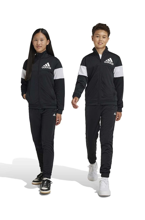 Dječja trenirka adidas B TS boja: crna, JD9083