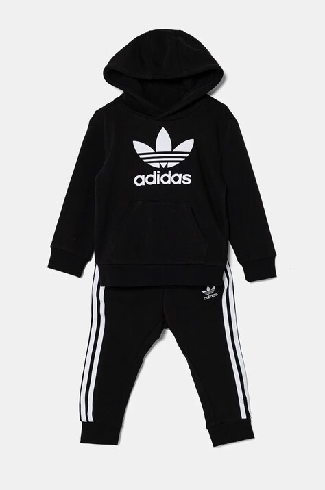 Dětská tepláková souprava adidas Originals H25253, barva černá | ANSWEAR.cz