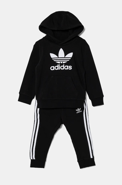H25253 Dětská tepláková souprava adidas Originals H25253, barva černá | ANSWEAR.cz