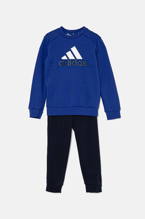 Детский спортивный костюм adidas J BL FL TS цвет синий IV7307