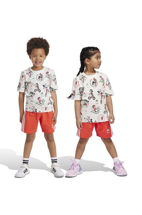 Detská súprava adidas LK DY MM T SET béžová farba, IW0669