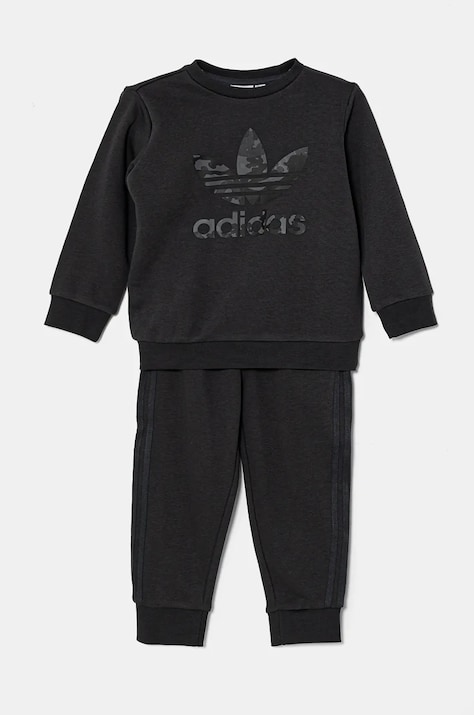 Дитячий спортивний костюм adidas Originals CREW SET колір сірий IY1749