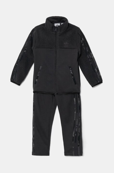 Детски анцуг adidas Originals POLAR FLEECE ST в черно IY1757