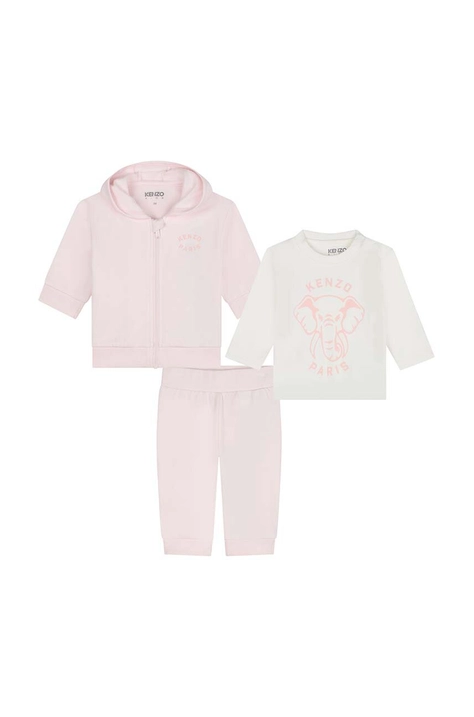 Komplet za dojenčka Kenzo Kids bež barva, K60460