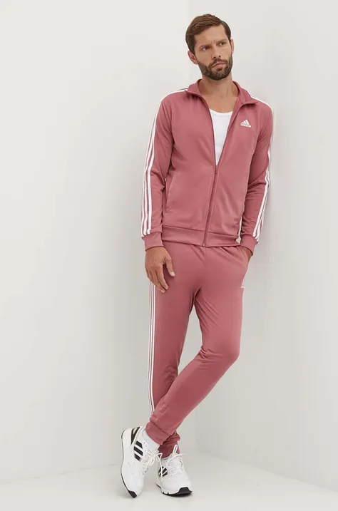 adidas tuta da ginnastica Essentials uomo colore rosa IY6650