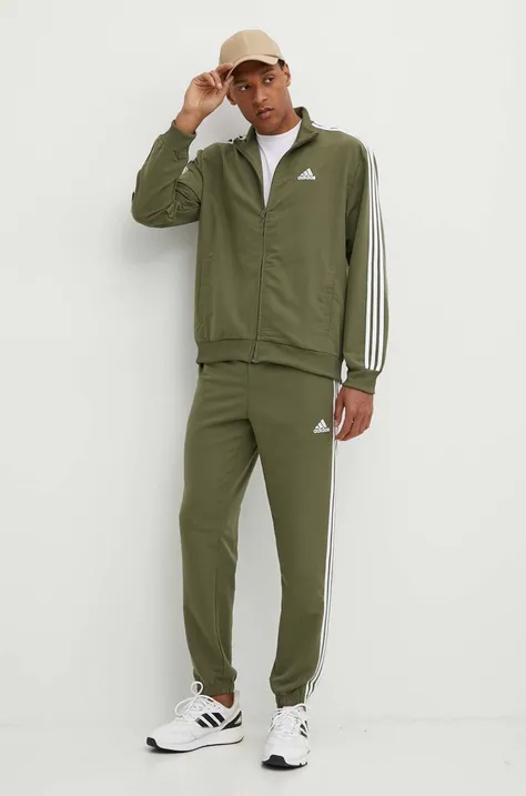 Спортивный костюм adidas Essentials мужской цвет зелёный IY6655
