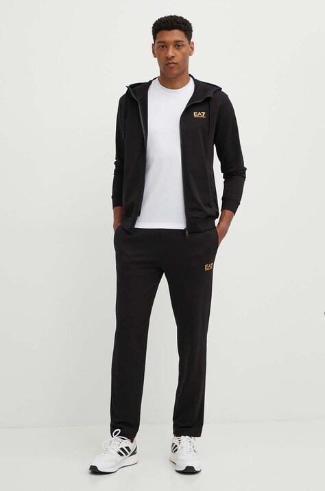 Спортивный костюм EA7 Emporio Armani мужской цвет чёрный PJVRZ.8NPV62